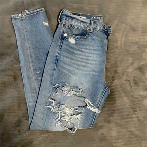 Distressed American Eagle Jeans